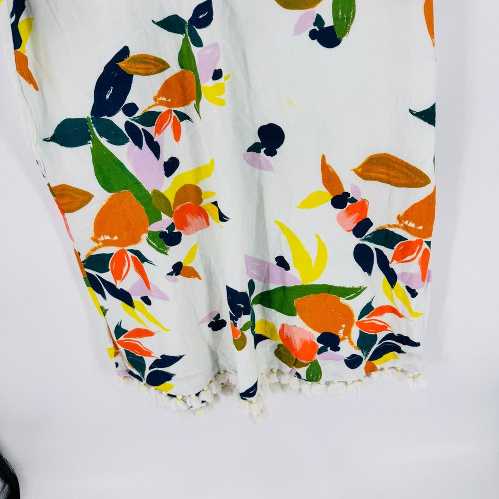 Roller Rabbit Colorful Shift Dress Floral Citrus Boho Size L Tropical Artistic - Picture 5 of 12
